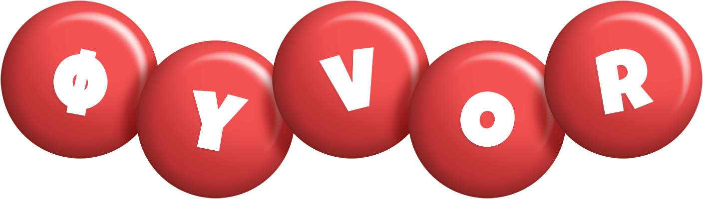 Øyvor candy-red logo