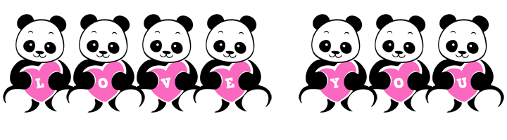 LOVE-PANDA logo effect. Colorful text effects in various flavors. Customize your own text here: http://www.textGiraffe.com/logos/love-panda/