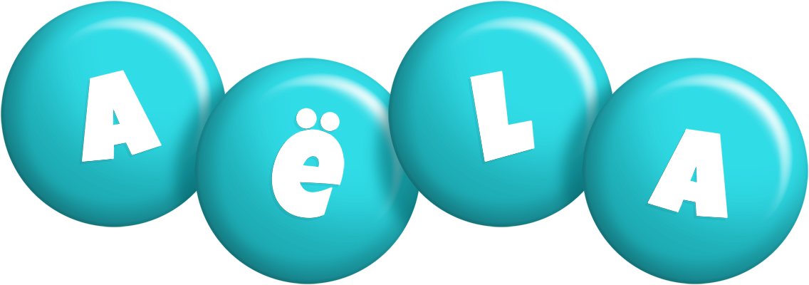 Aëla candy-azur logo