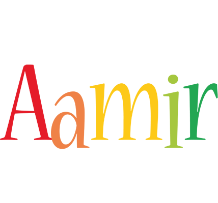 Aamir birthday logo