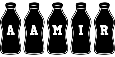 Aamir bottle logo