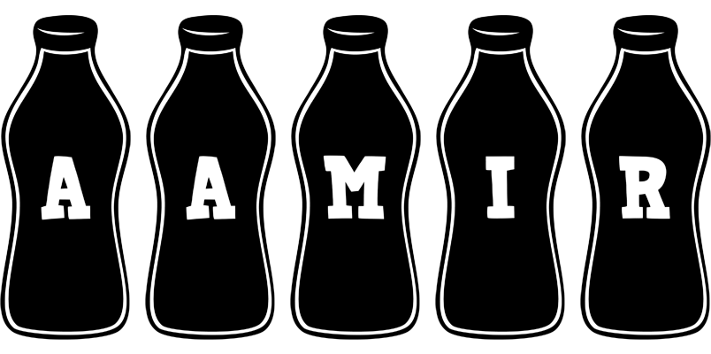Aamir bottle logo