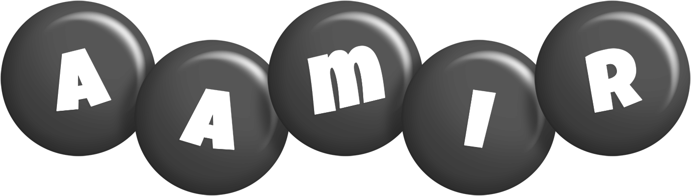Aamir candy-black logo