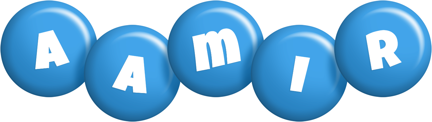 Aamir candy-blue logo