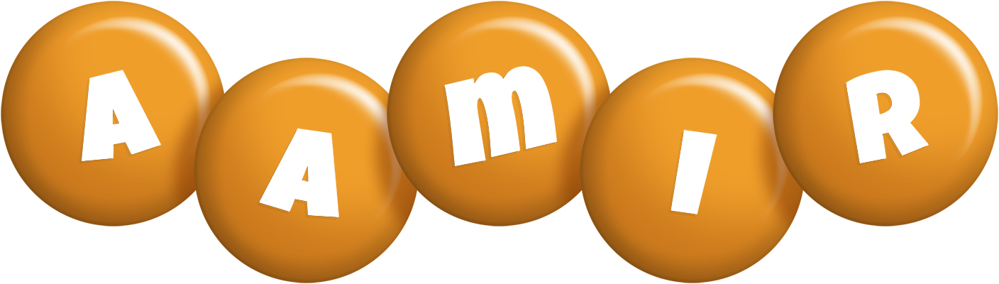 Aamir candy-orange logo