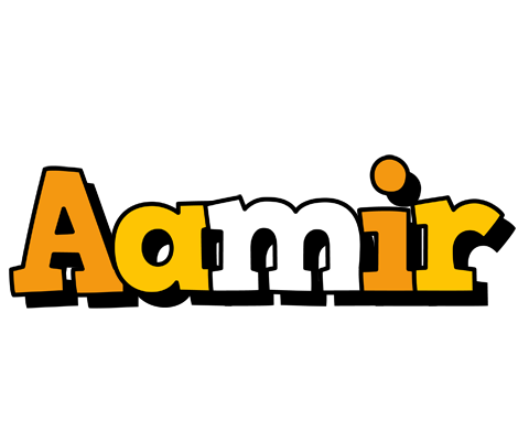 Aamir cartoon logo