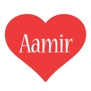 Aamir love logo