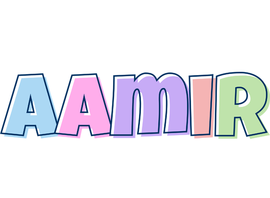 Aamir pastel logo