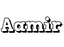 Aamir snowing logo