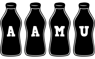 Aamu bottle logo