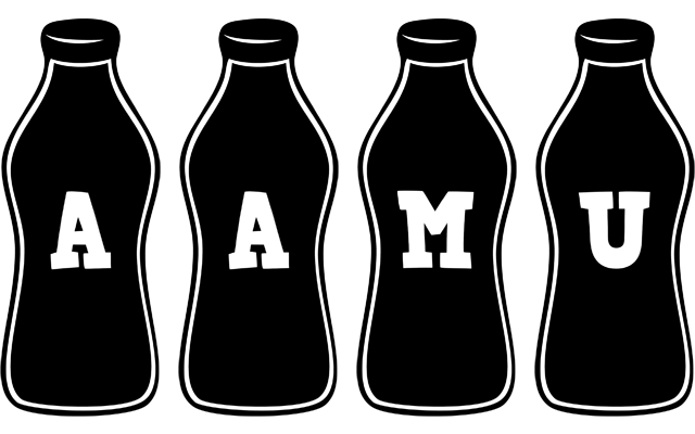 Aamu bottle logo