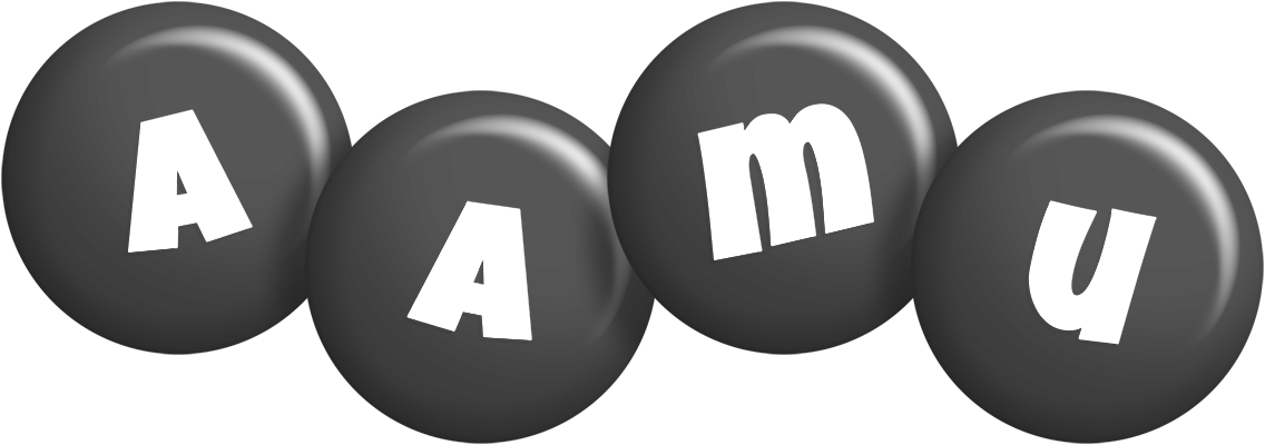 Aamu candy-black logo
