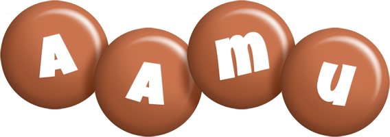 Aamu candy-brown logo