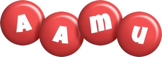 Aamu candy-red logo