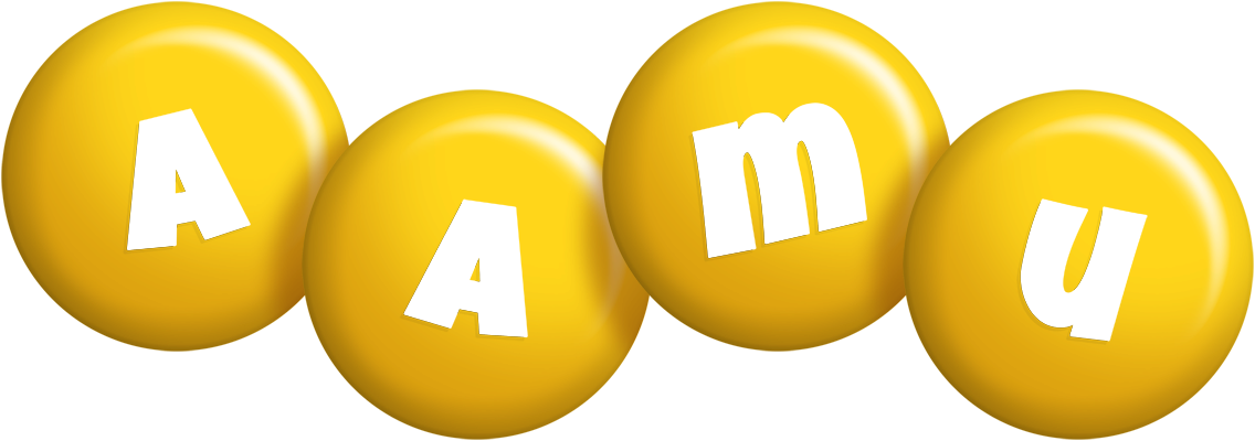 Aamu candy-yellow logo