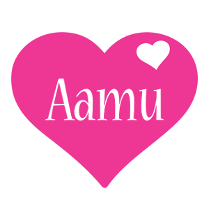 Aamu love-heart logo