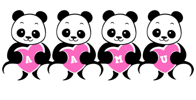 Aamu love-panda logo