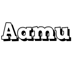 Aamu snowing logo