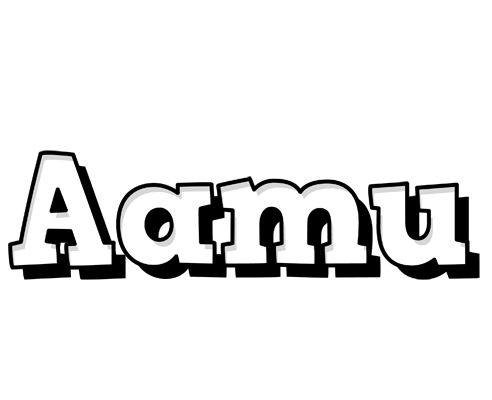 Aamu snowing logo
