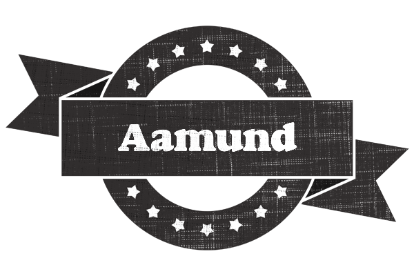 Aamund grunge logo