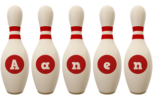 Aanen bowling-pin logo