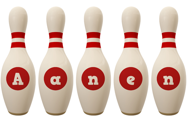 Aanen bowling-pin logo