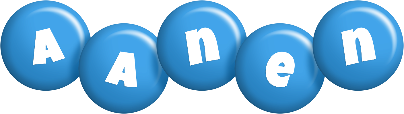 Aanen candy-blue logo