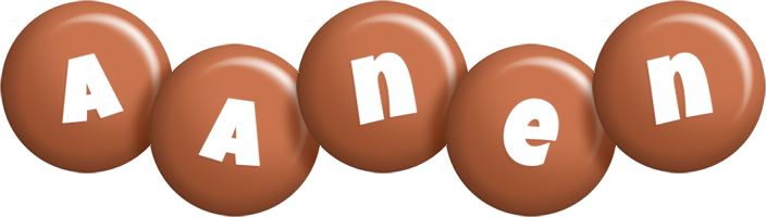 Aanen candy-brown logo