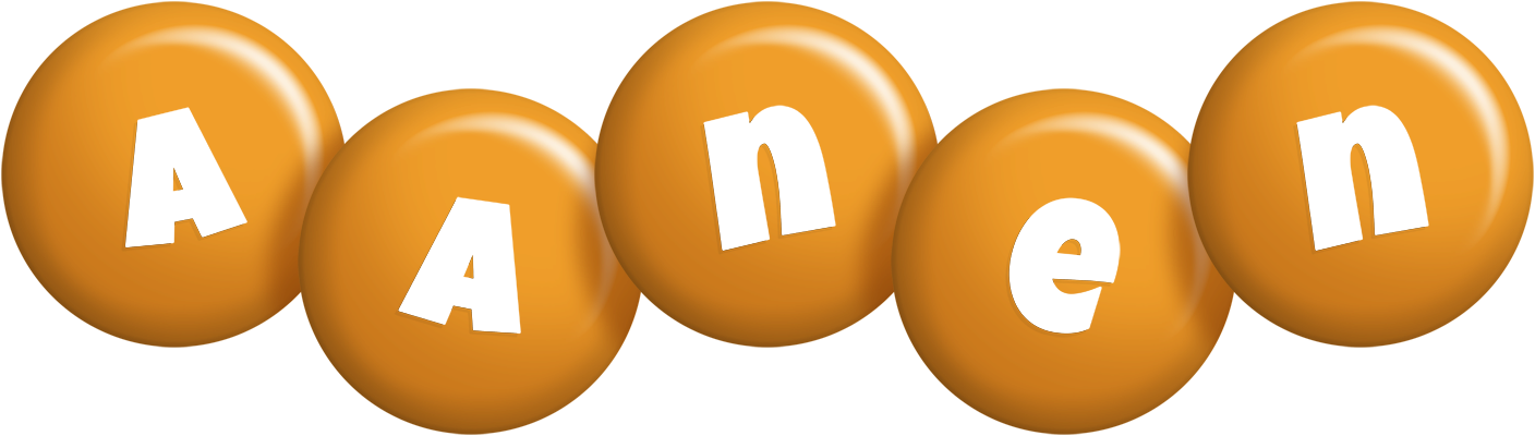 Aanen candy-orange logo