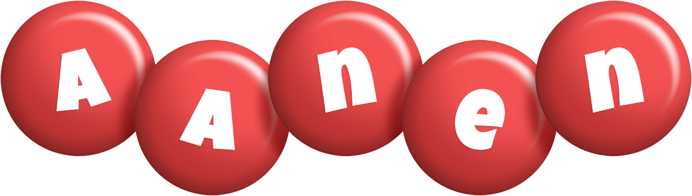 Aanen candy-red logo