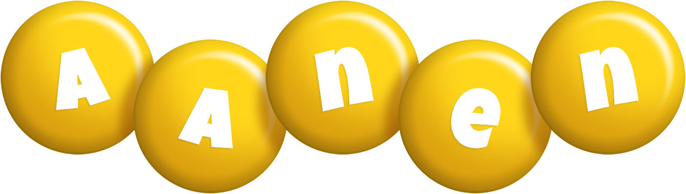 Aanen candy-yellow logo