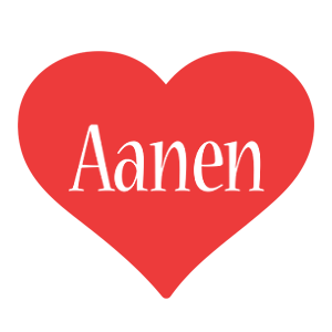 Aanen love logo