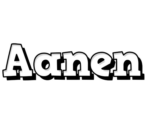 Aanen snowing logo