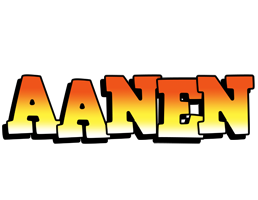 Aanen sunset logo