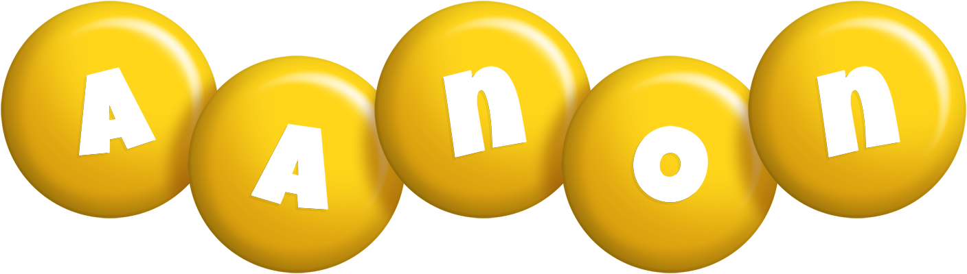 Aanon candy-yellow logo
