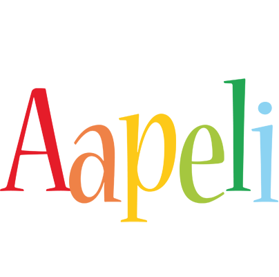 Aapeli birthday logo