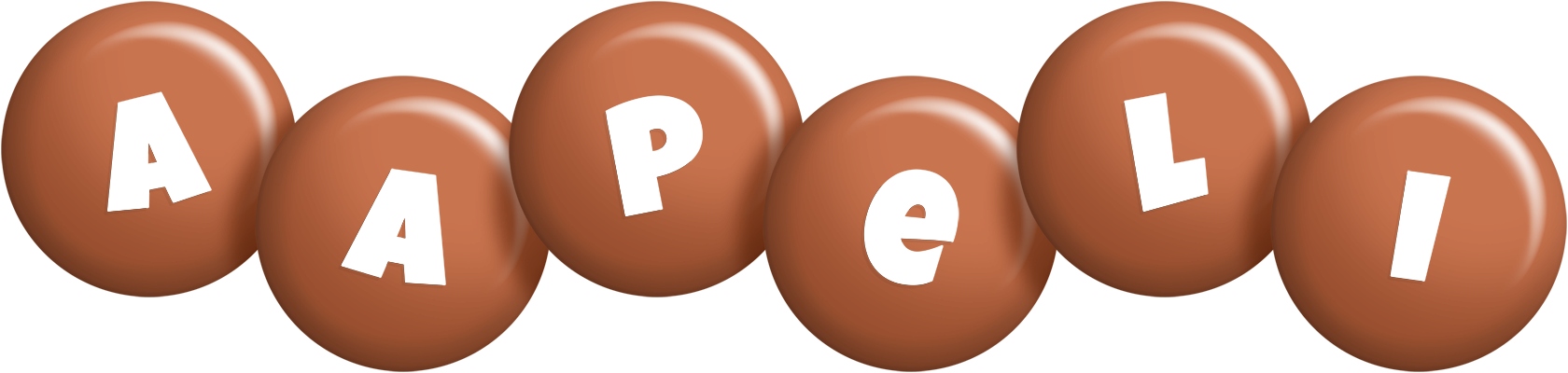Aapeli candy-brown logo