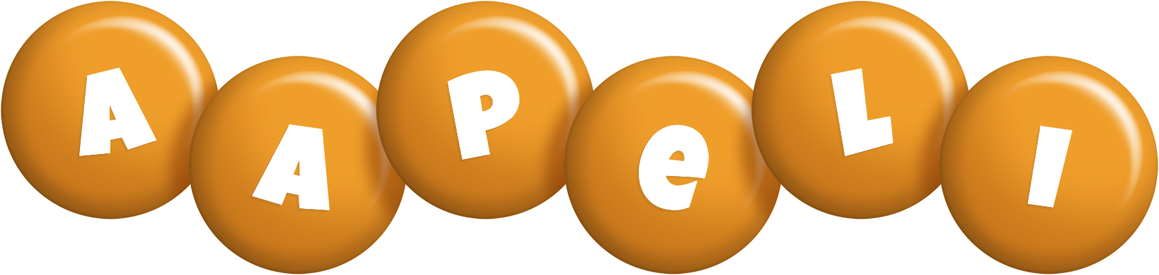 Aapeli candy-orange logo