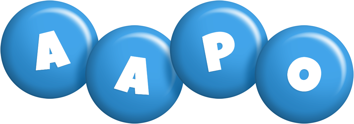 Aapo candy-blue logo