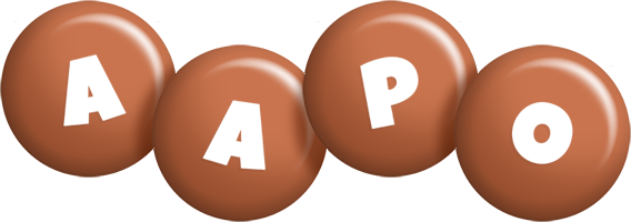 Aapo candy-brown logo