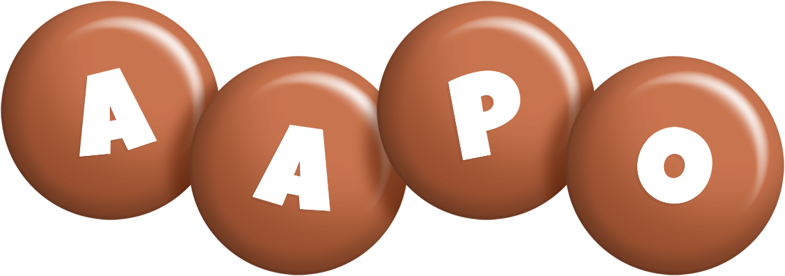 Aapo candy-brown logo