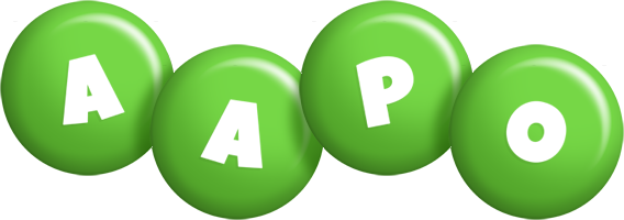 Aapo candy-green logo