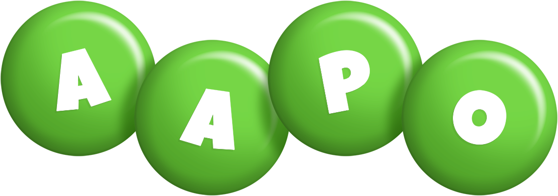 Aapo candy-green logo