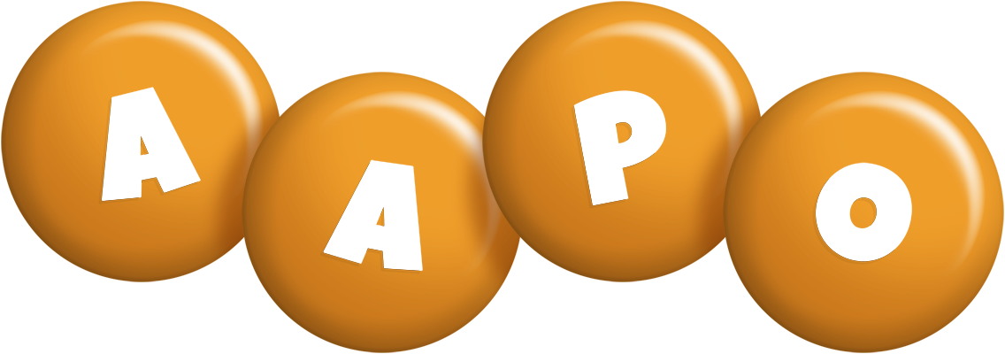 Aapo candy-orange logo