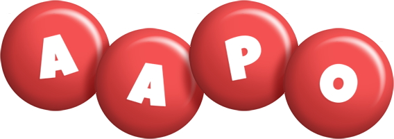 Aapo candy-red logo