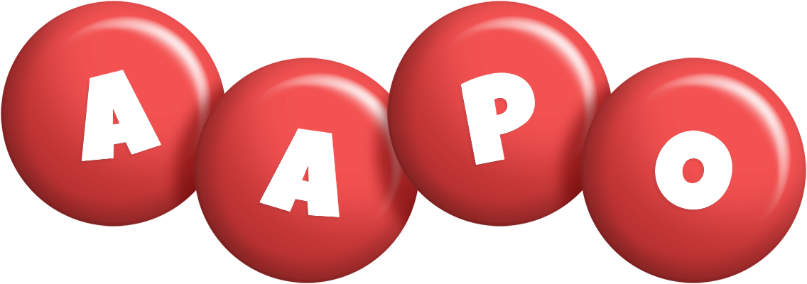 Aapo candy-red logo