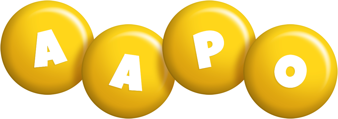 Aapo candy-yellow logo