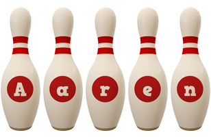 Aaren bowling-pin logo