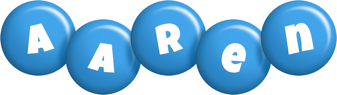 Aaren candy-blue logo