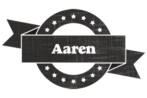 Aaren grunge logo